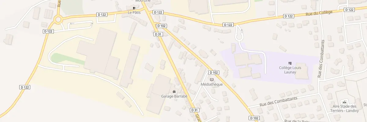 Plan du 6 Rue de la Gare à Landivy