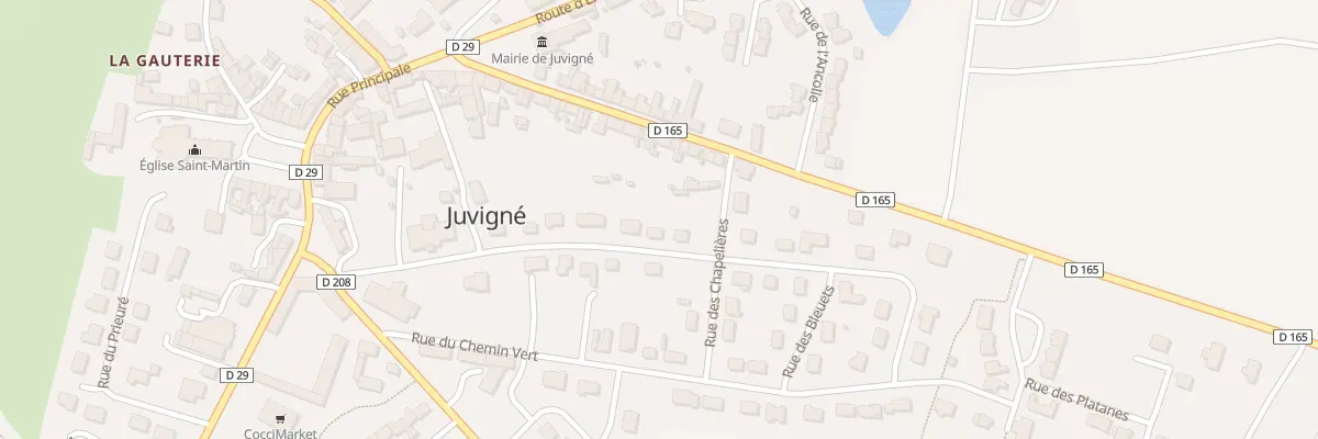 Plan du 17 Rue des Lilas à Juvigné