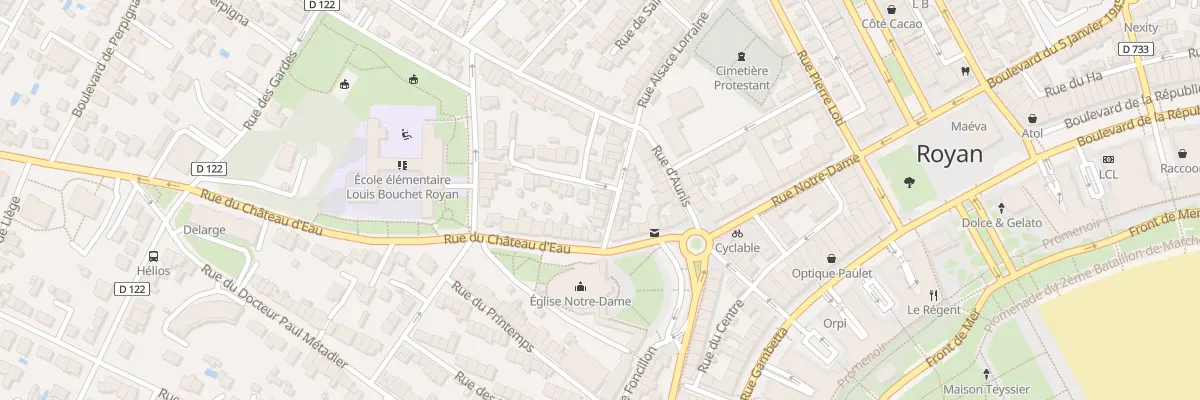 Plan du 10 Rue Alsace Lorraine à Royan