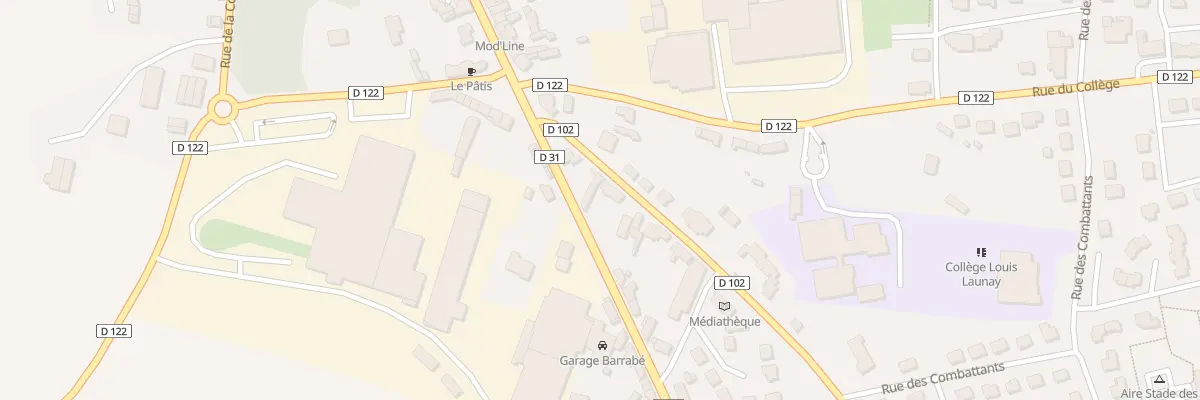 Plan du 2 Rue de la Gare à Landivy