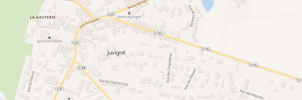 Plan du 15 Rue des Lilas à Juvigné