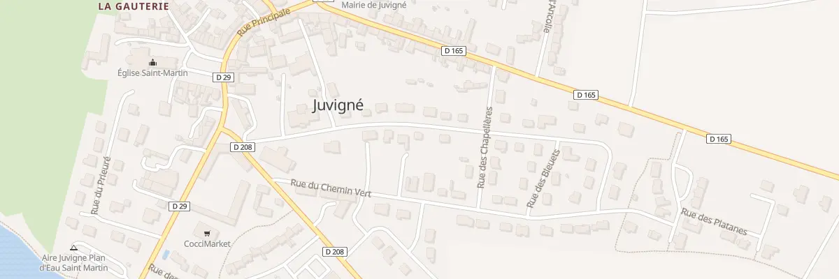Plan du 12 Rue des Lilas à Juvigné