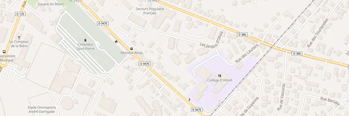 Plan du 22 Rue d’Argoubet à Dax