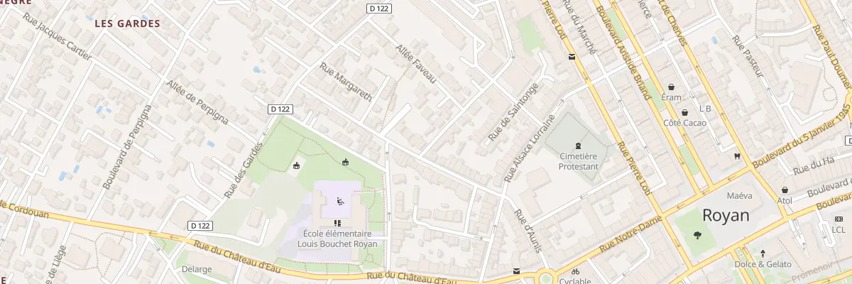 Plan du 27 Rue Docteur Nouaille Degorce à Royan