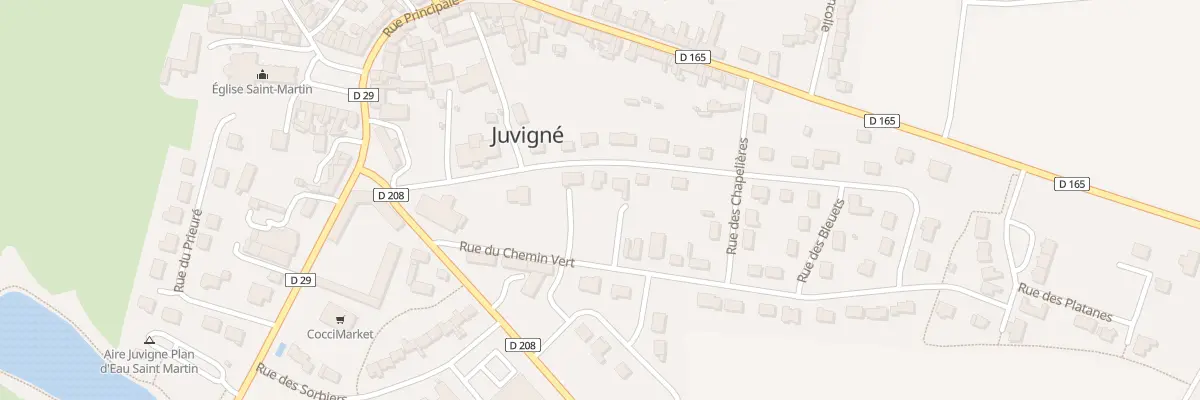 Plan du 8 Rue des Lilas à Juvigné