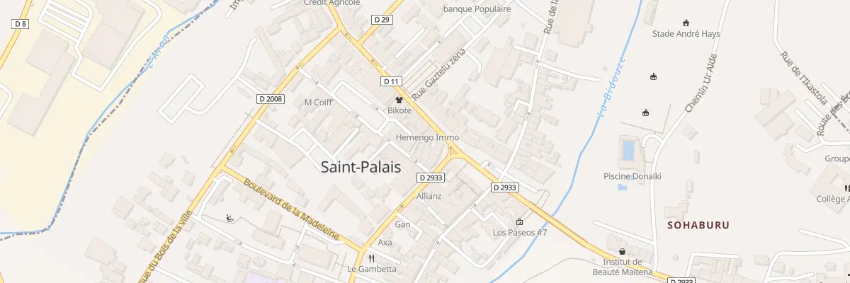 Plan du 3 Rue du Centre à Saint-Palais