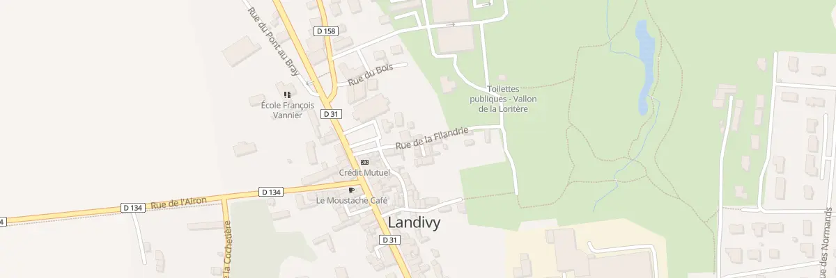 Plan du 1 Rue de la Filandrie à Landivy