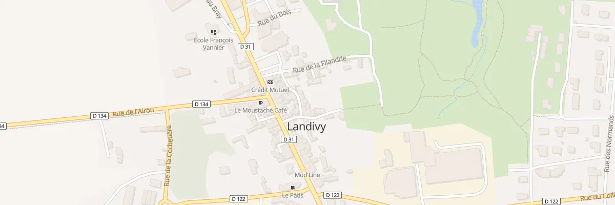Plan du 1 Rue de Beausoleil à Landivy
