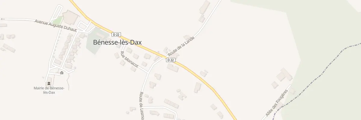 Plan du 647 Rte de la Tuilerie à Bénesse-lès-Dax