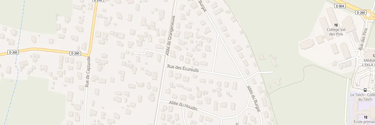 Plan du 3B Rue des Ecureuils au Teich