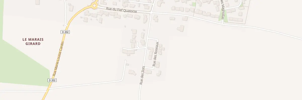 Plan de la Rue des Roseaux à Saint-Ouen-d’Aunis