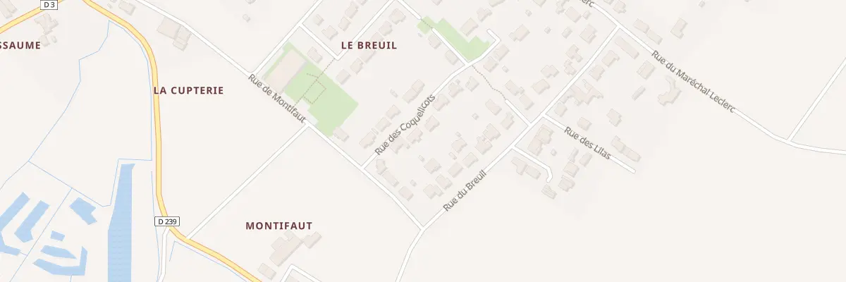 Plan du 12 Rue des Coquelicots à Moëze