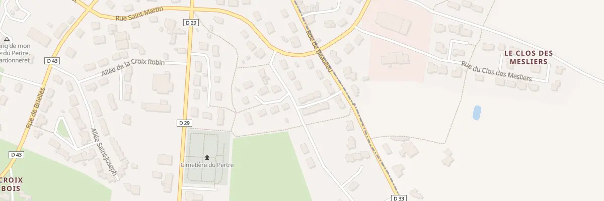 Plan du 26 Rue de Beaulieu au Pertre