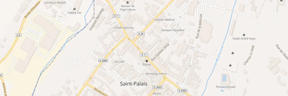Plan du 24B Rue Thiers à Saint-Palais