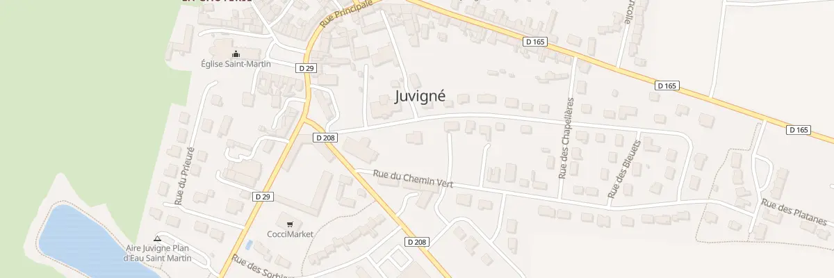 Plan du 4 Rue des Lilas à Juvigné