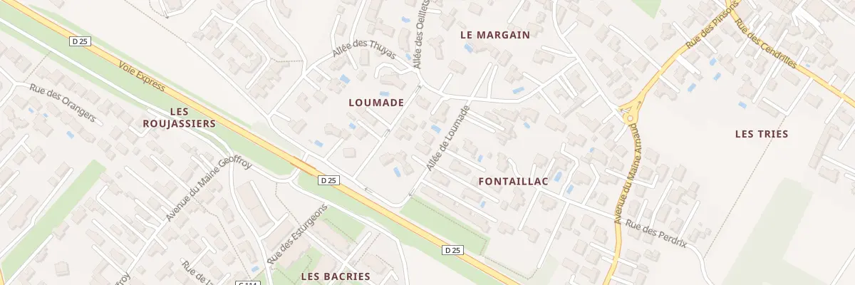 Plan du 15 All de Loumade à Royan