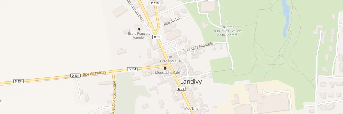 Plan du 2 Pl de l’Eglise à Landivy