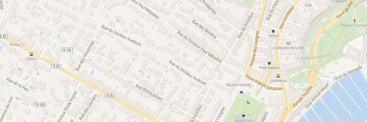Plan du 15 Rue du Docteur Audouin à Royan