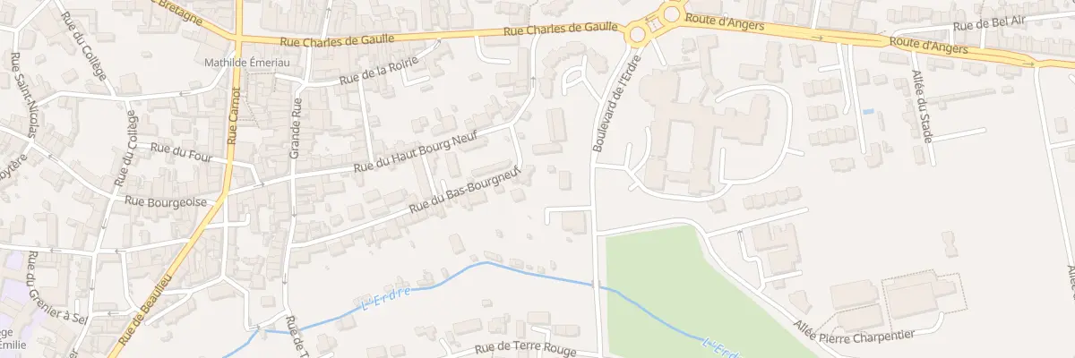 Plan du 38 Rue du bas bourg neuf à Candé