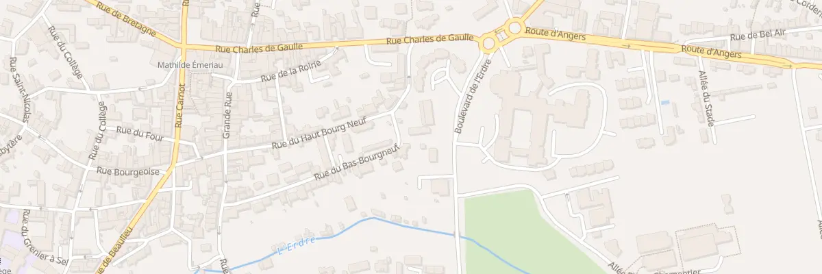 Plan du 40 Rue du bas bourg neuf à Candé