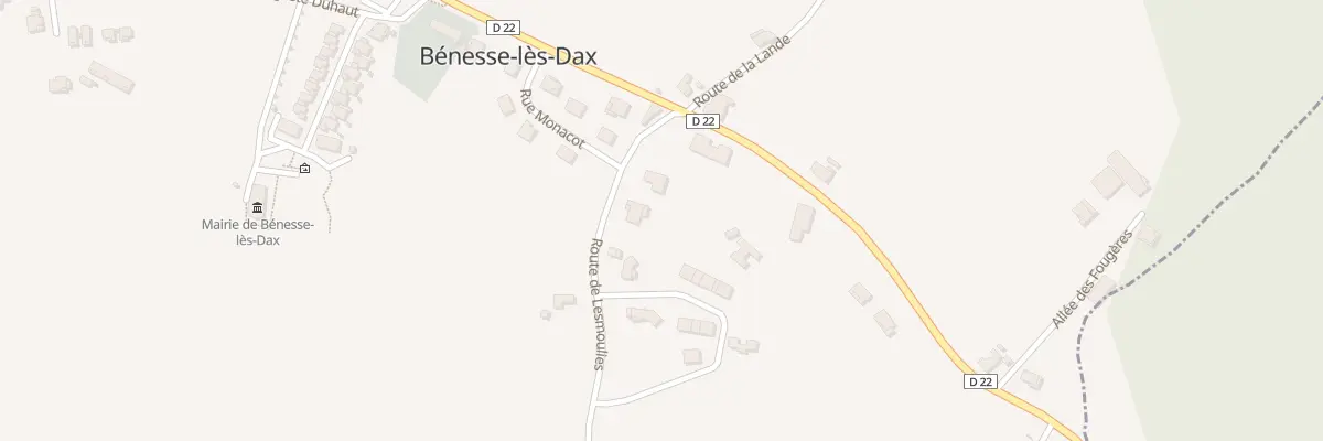 Plan du 1026 Rte de Lesmolies à Bénesse-lès-Dax