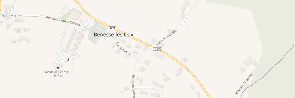 Plan du 1099 Rte de Lesmolies à Bénesse-lès-Dax