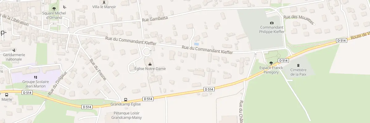 Plan du 18 Rue du Commandant Kieffer à Grandcamp-Maisy