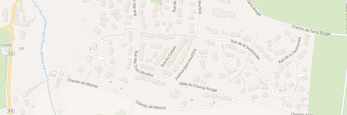 Plan du 8 Rue du coteau à Candé