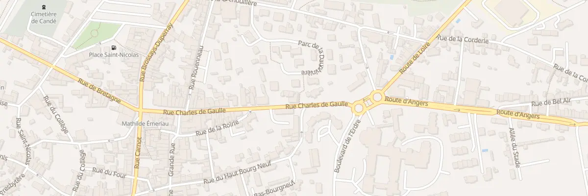 Plan du 47 Rue charles de gaulle à Candé