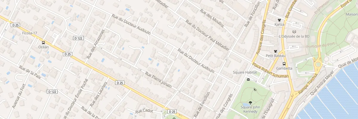 Plan du 18 Rue du Docteur Audouin à Royan