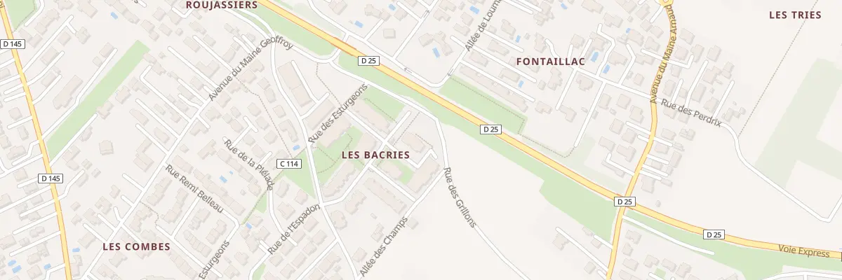 Plan du 2 Rue des Bacries à Royan