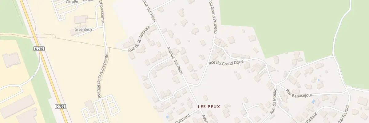Plan du 30 Av des Peux aux Herbiers