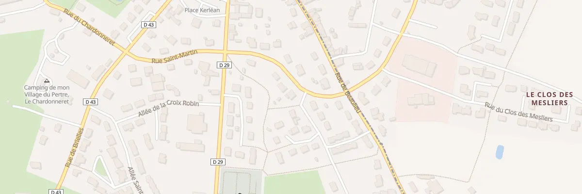 Plan du 10 Rue d’Anjou au Pertre