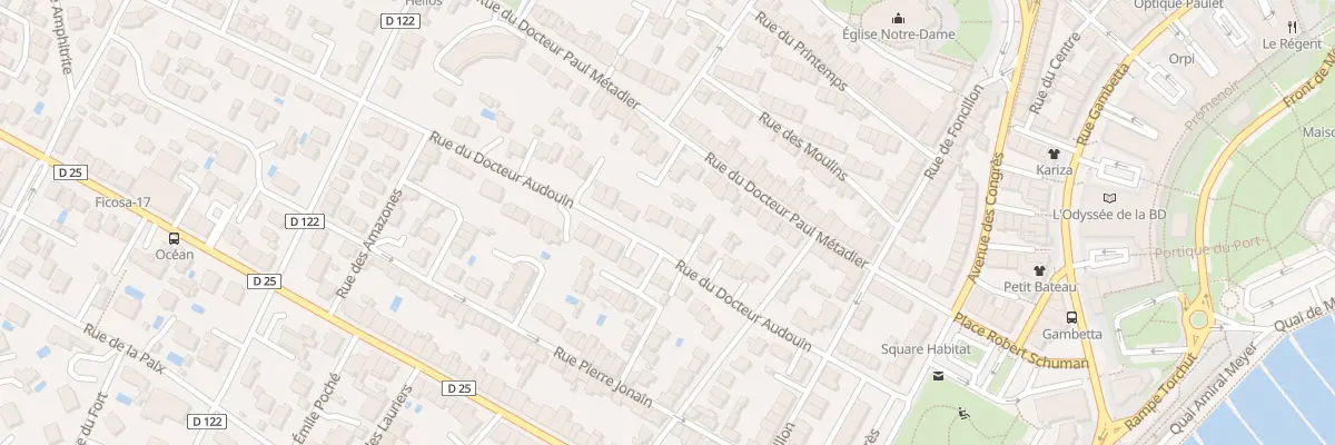 Plan du 21B Rue du Docteur Audouin à Royan