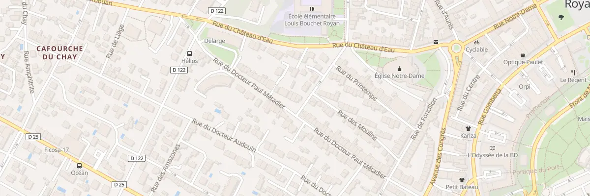 Plan du 59 Rue Doc Paul Metadier à Royan
