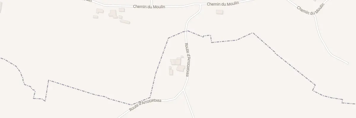 Plan du 1025 Rte d’Arrotzetxea à Amendeuix-Oneix