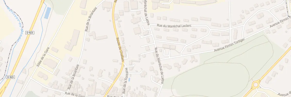 Plan du 9 Rue marechal de lattre à Candé