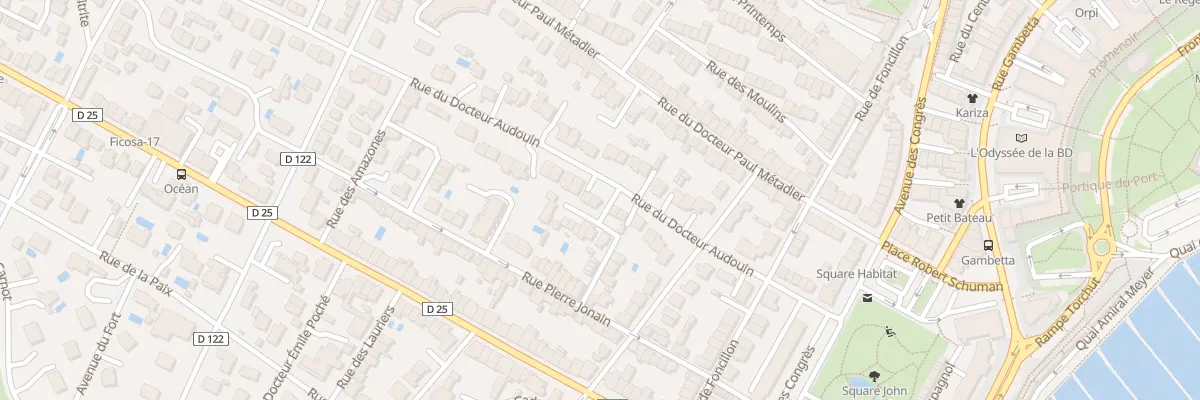 Plan du 24 Rue du Docteur Audouin à Royan