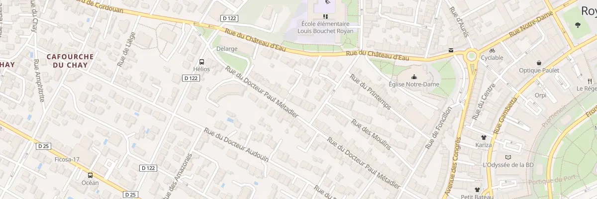 Plan du 63 Rue Doc Paul Metadier à Royan