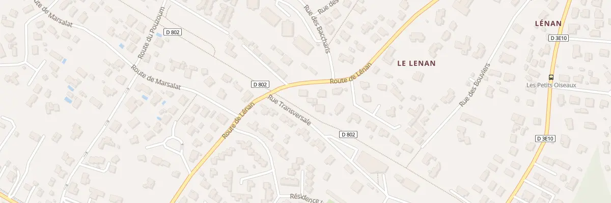 Plan du 7 Rte le Lénan à Lanton