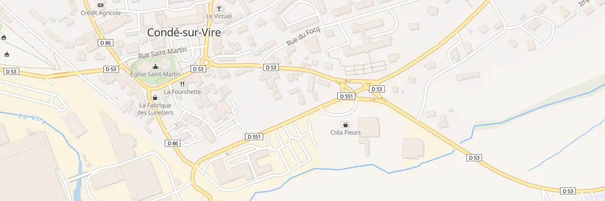 Plan du 1A Rte Neuve à Condé-sur-Vire