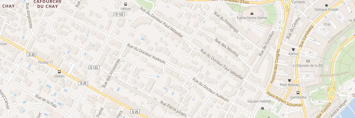 Plan du 29 Rue du Docteur Audouin à Royan
