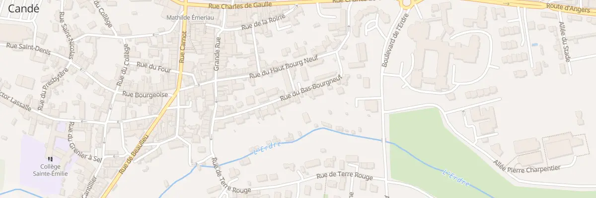 Plan du 24 Rue du bas bourg neuf à Candé