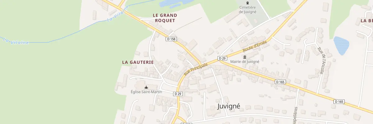 Plan du 14 Rue Principale à Juvigné