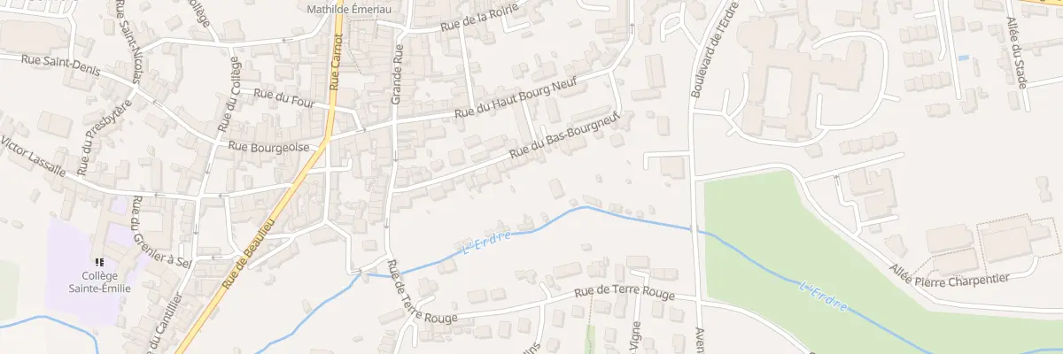 Plan du 22 Rue du bas bourg neuf à Candé