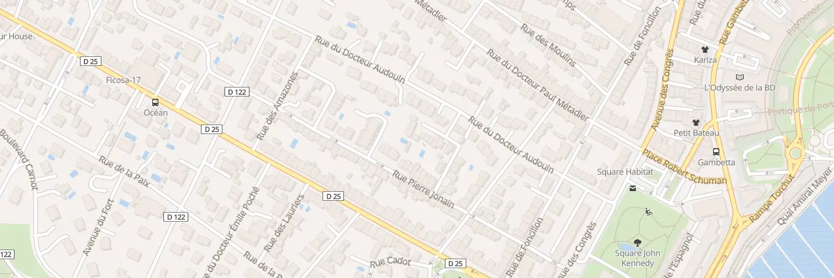 Plan du 22 All Prévost à Royan