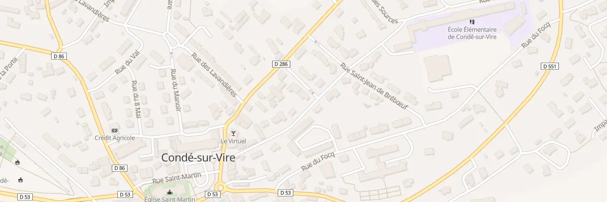 Plan du 4 Rue des Bas-Camps à Condé-sur-Vire