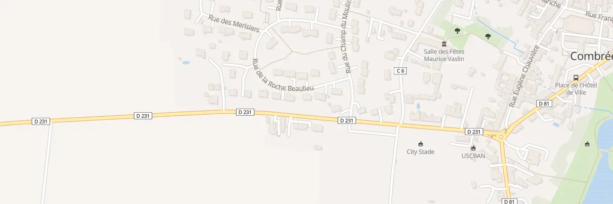 Plan du 6 Rue de la Roche Beaulieu à Ombrée d’Anjou