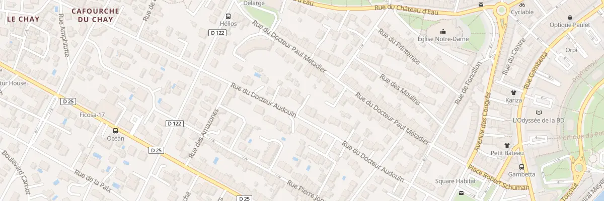 Plan du 33 Rue du Docteur Audouin à Royan
