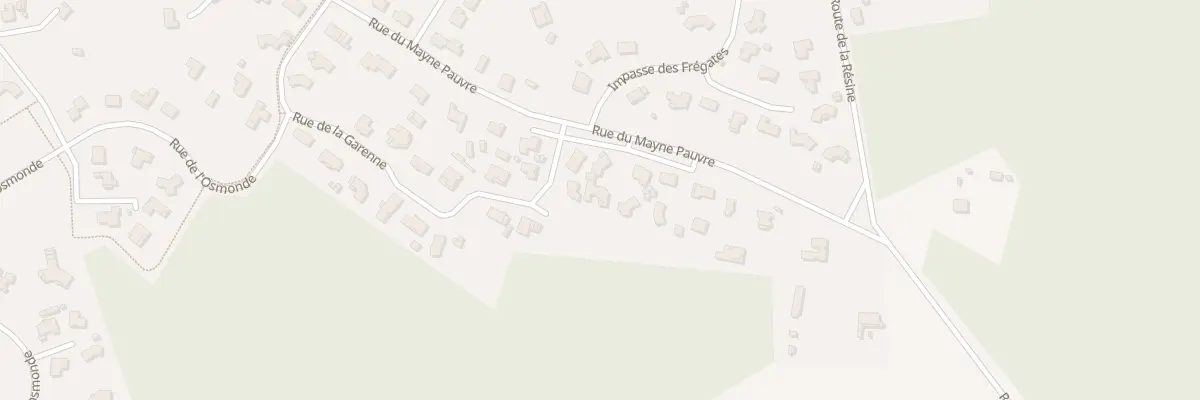 Plan du 1801 Rue du Mayne Pauvre à Carcans
